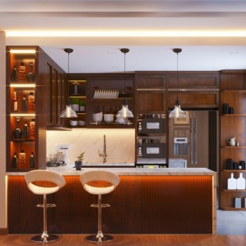 Tủ bếp có quầy bar TB653